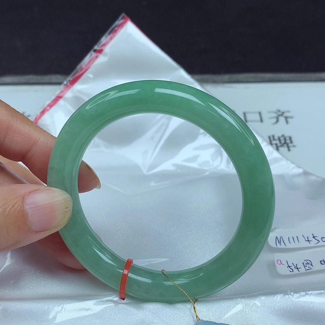 翡翠未镶嵌手镯54圈1450
