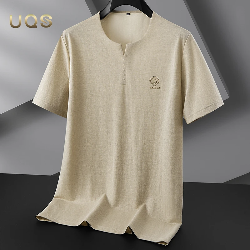 夏季国风棉质短袖大码宽松舒适薄款透气亲肤日常百搭简约大气轻奢