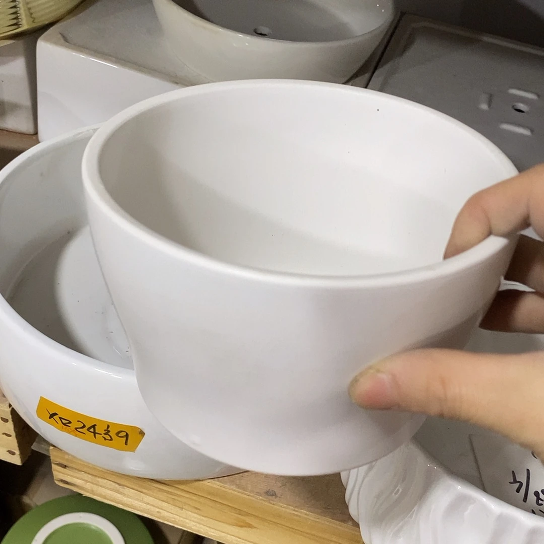 陶杯子陶盆有孔 瑕疵介意勿拍