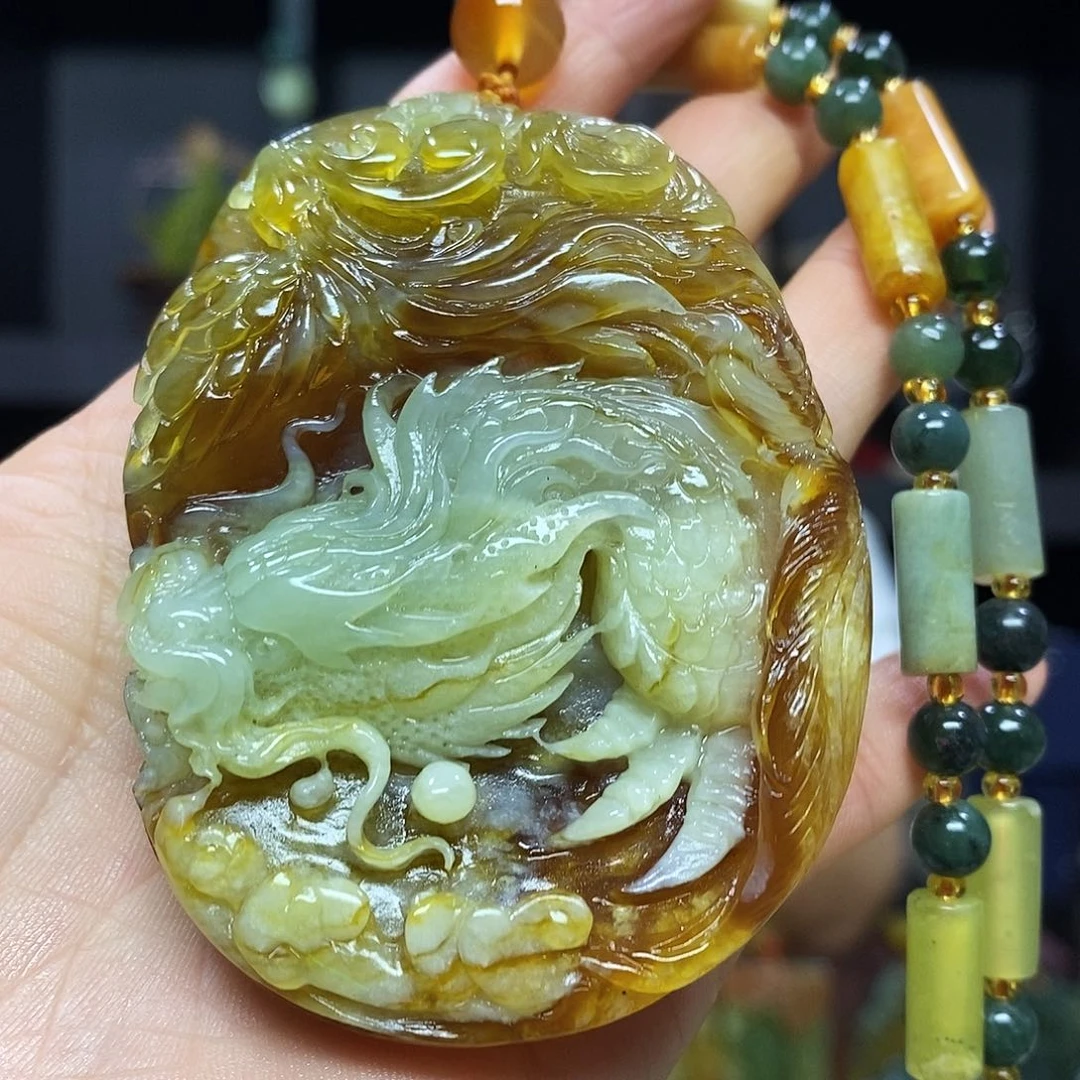未镶嵌岫玉挂件吊坠