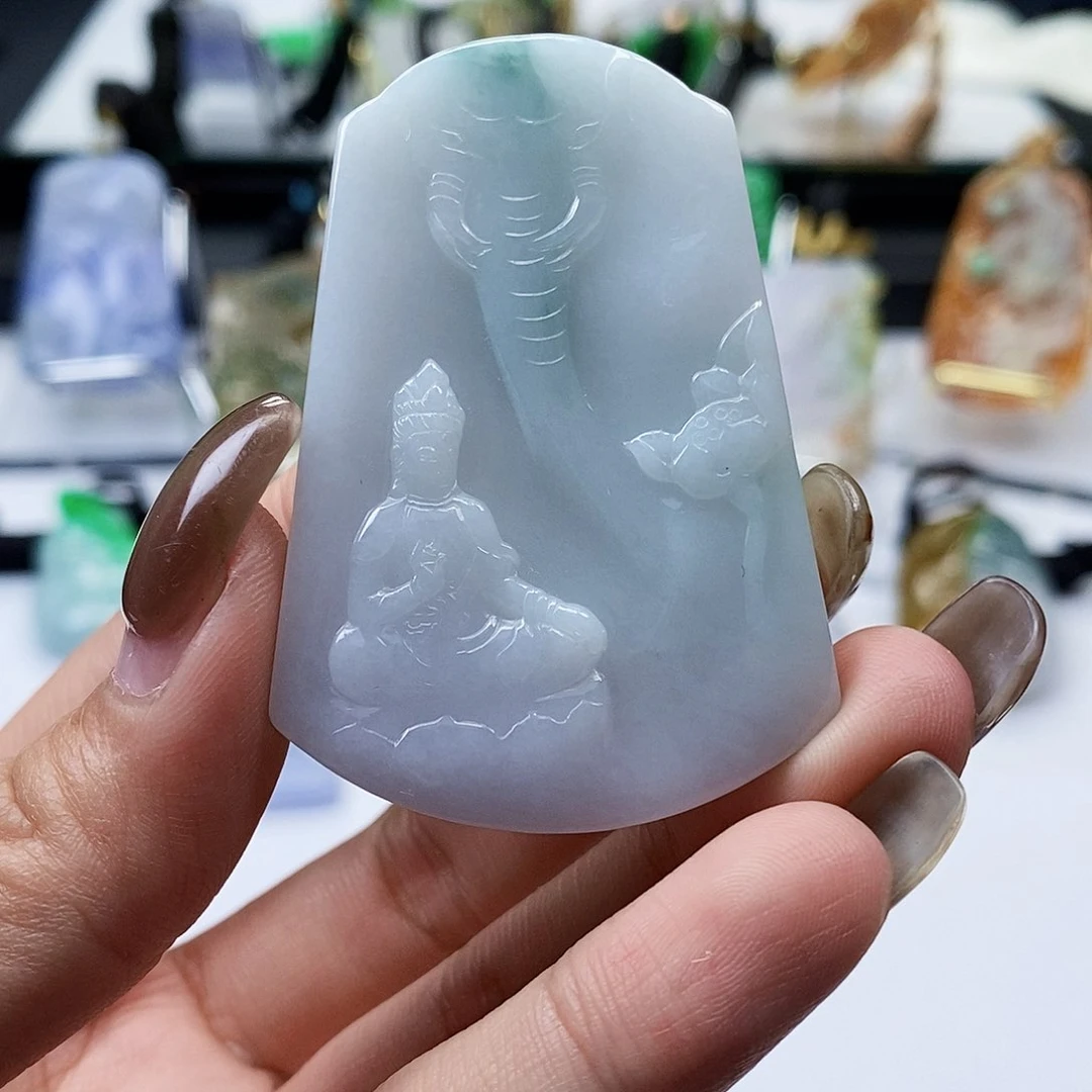颈饰未镶嵌翡翠翡翠A货