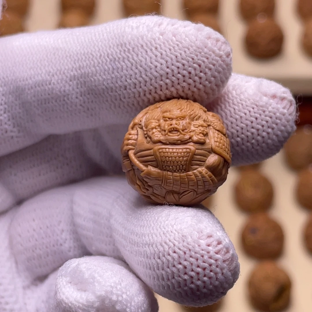 猴头核桃吊坠三头六臂天蓬元帅18+