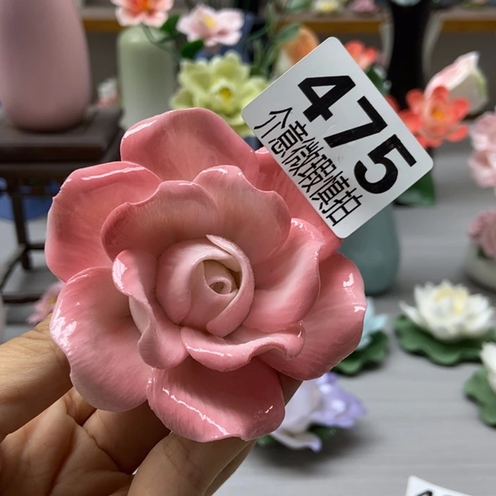 陶瓷手工制作陶瓷花