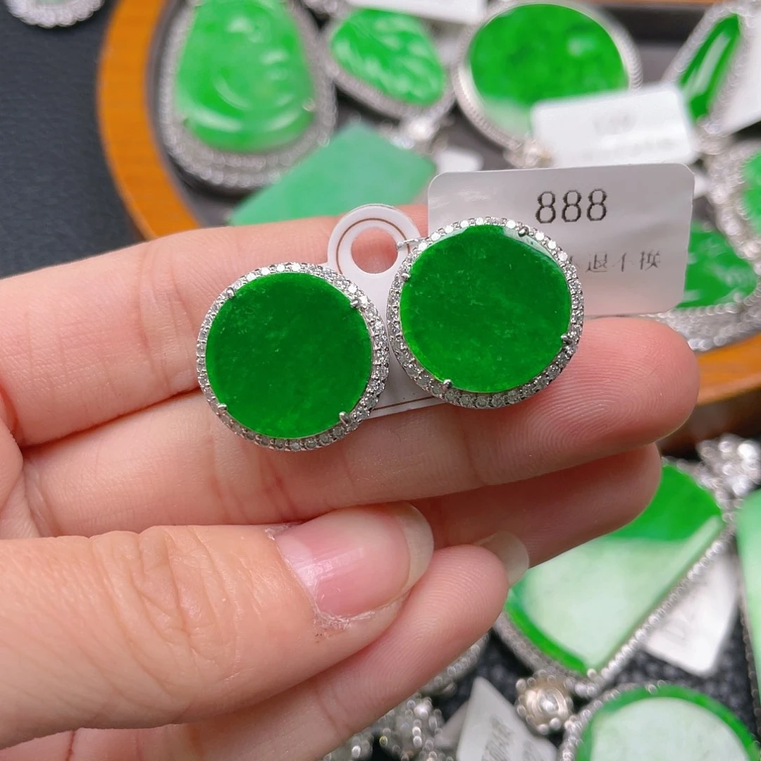 【闪购商品】翡翠吊坠(不含链)银S925镶嵌肉****