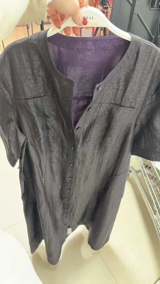 香云纱连衣裙孤品AB805