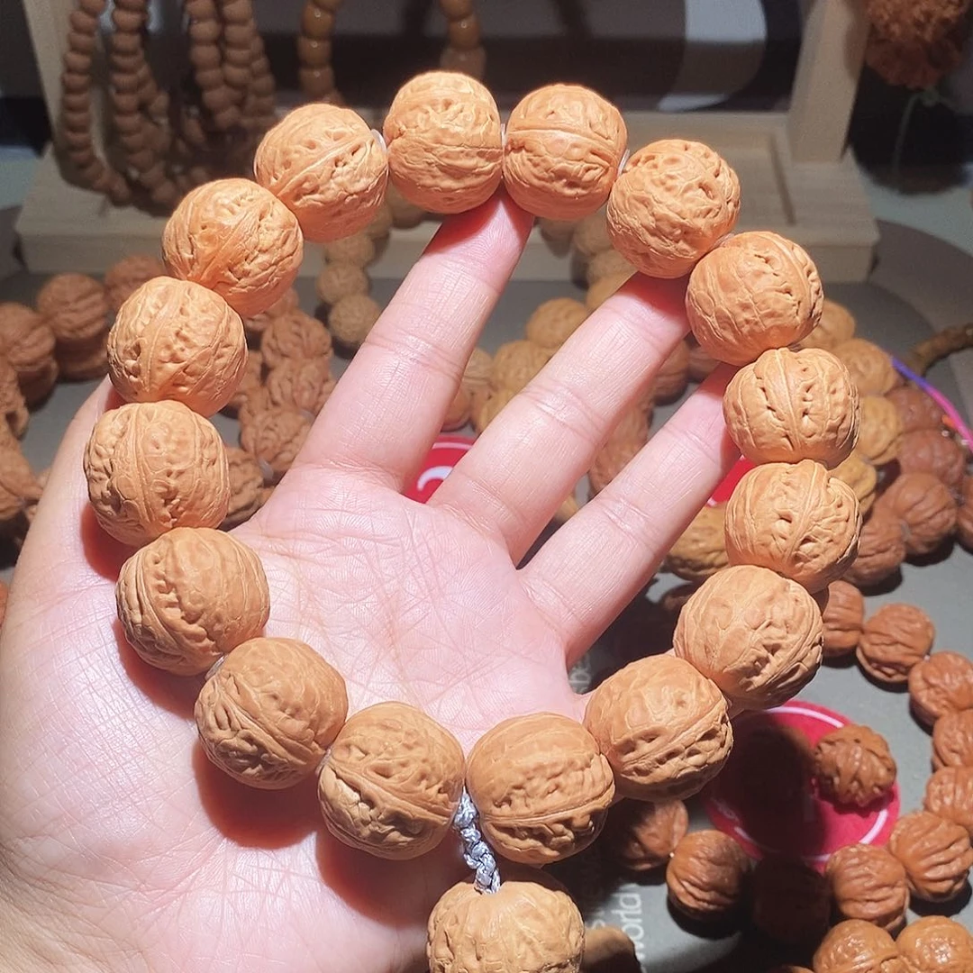 文玩核桃手串25尺汉堡手持