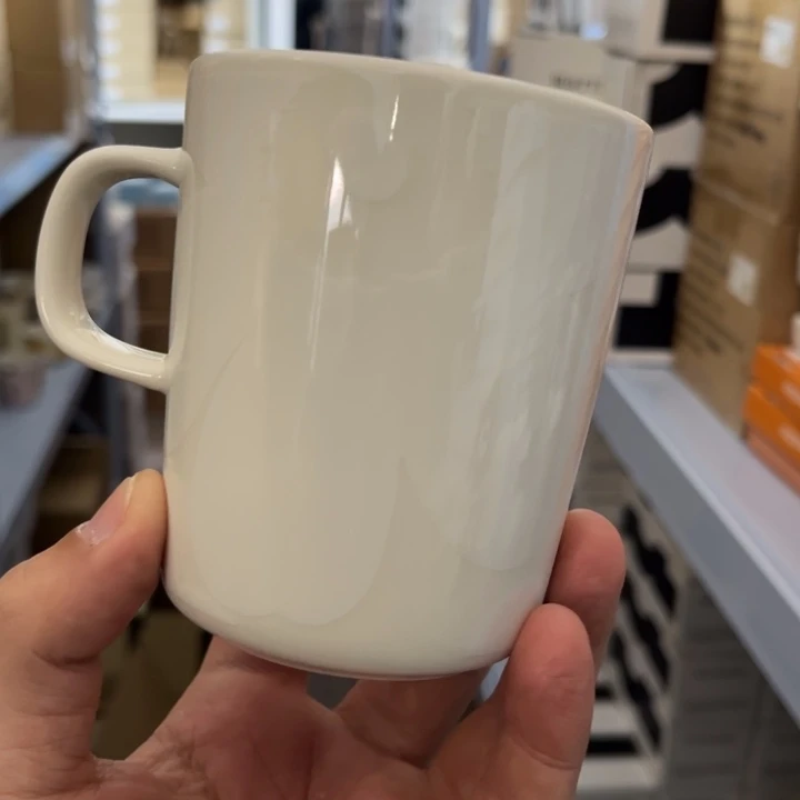 marimekko白花250ml马克