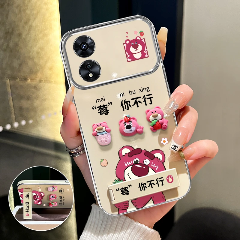 适用oppoA1/A1pro手机壳莓你不行大视窗创意卡通防摔个性网红女款