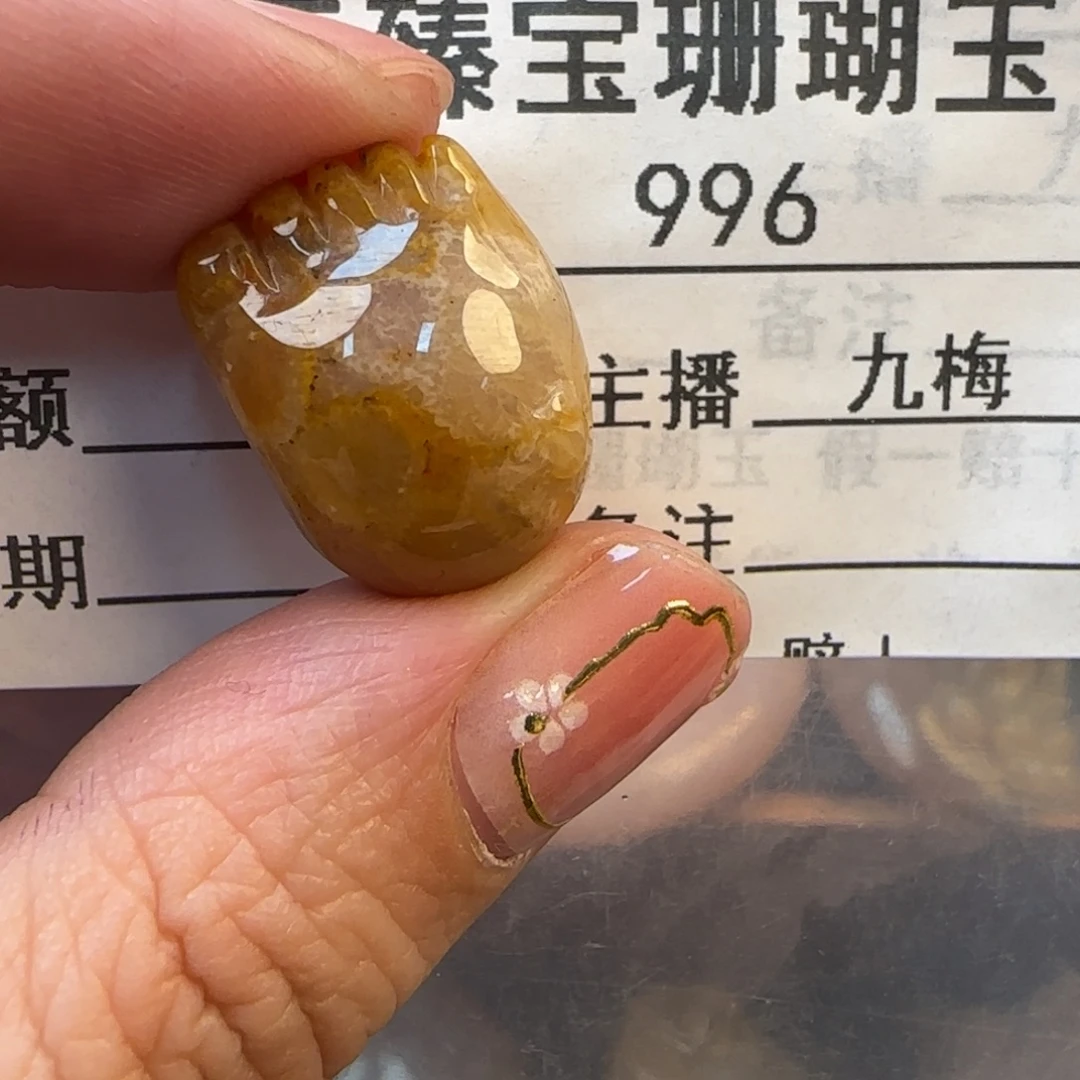 硅化珊瑚（珊瑚玉）未镶嵌颈饰