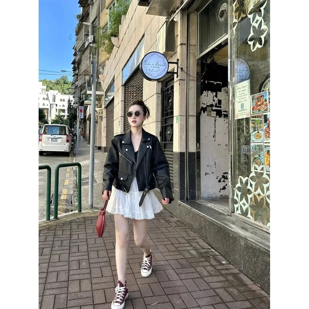 纯欲白色半身裙女装秋季2025新款气质高腰显瘦法式甜美a字短裙子