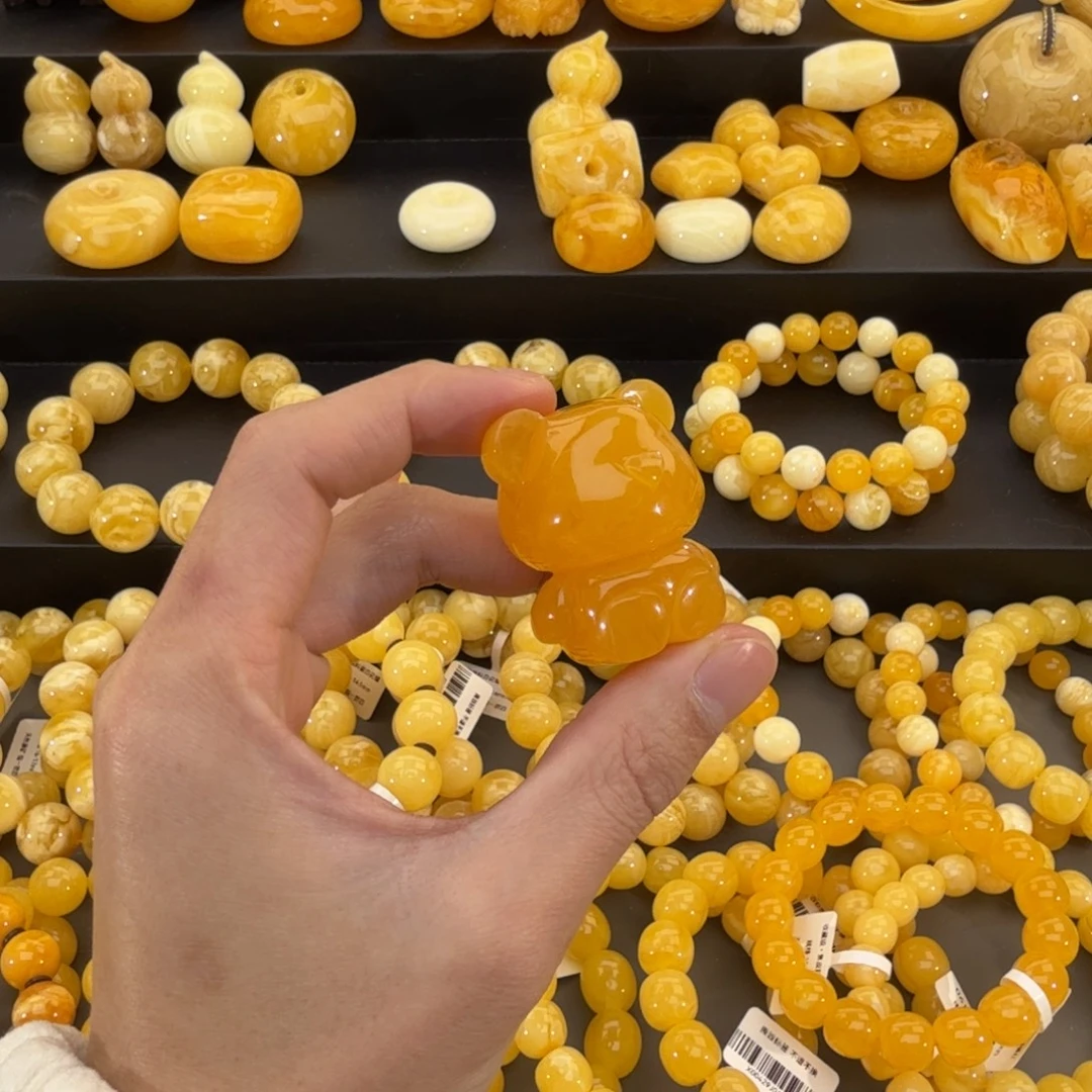 钰***烁琥珀未镶嵌裸石琥珀蜜蜡