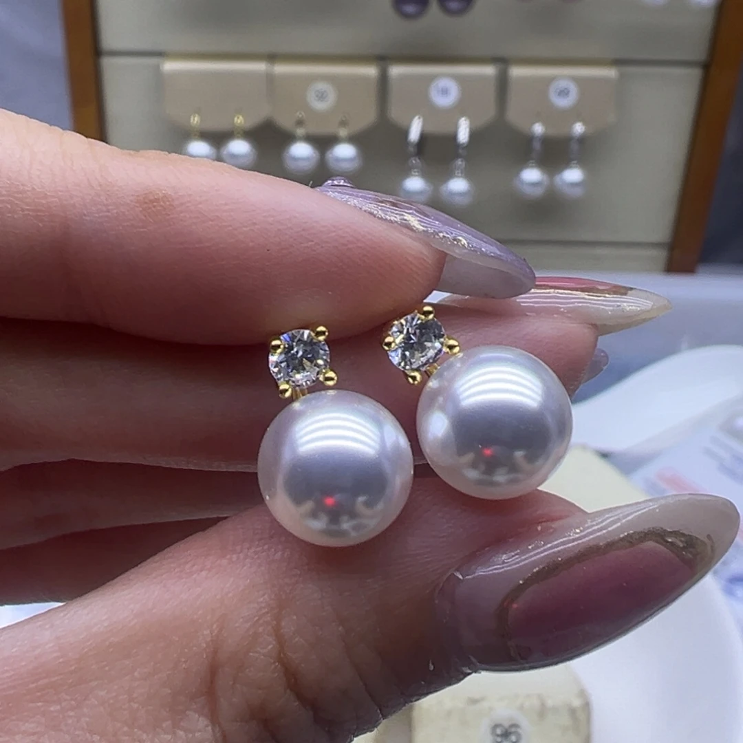 未镶嵌耳饰淡水珍珠