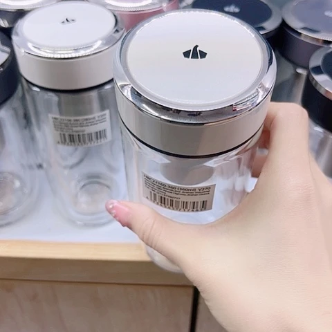 万象玻璃双层V270，白色360毫升