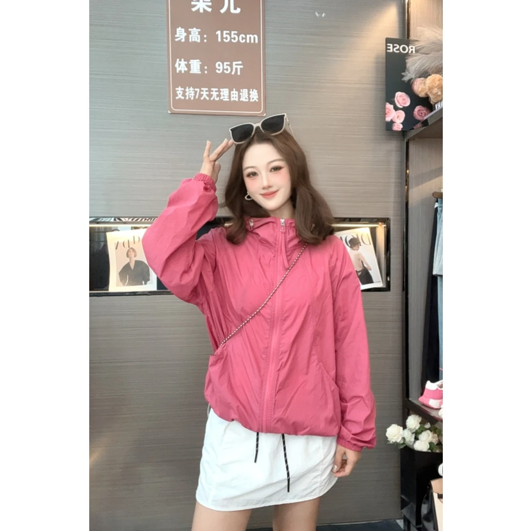 1-1思思原创-【草莓甜心】轻薄防晒透气夏百搭时尚洋气外套女QK1063