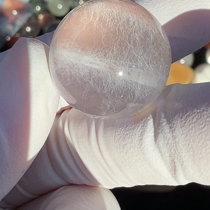 ˙***戀水晶珠宝半成品未镶嵌兔毛定制不退换