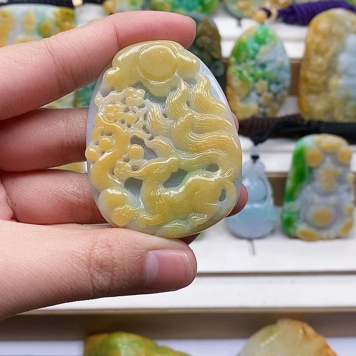 颈饰未镶嵌翡翠翡翠A货