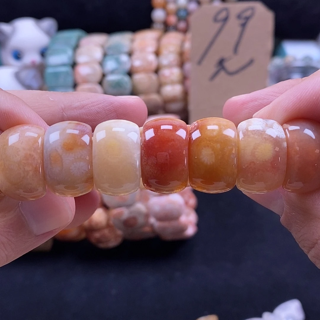 未镶嵌手牌硅化珊瑚（珊瑚玉）60