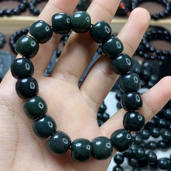 未镶嵌手串和田玉（青玉）卡12老型