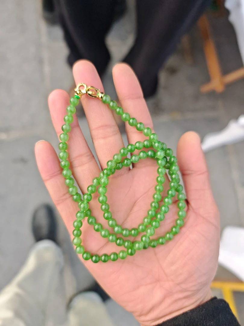 和田玉手串高端奢华款