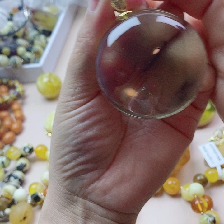 琥珀未镶嵌颈饰明珀吊坠