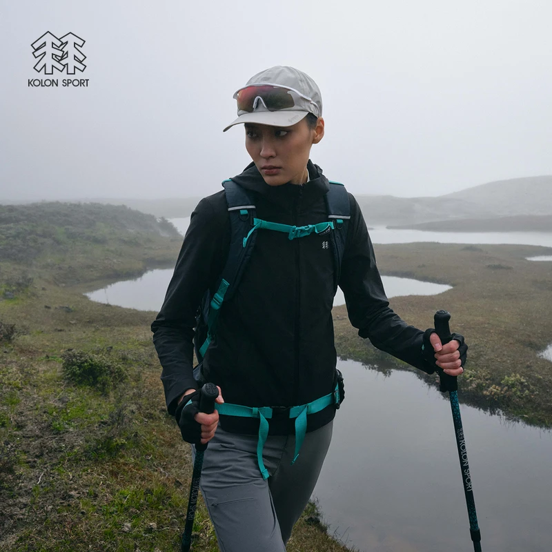 KOLON SPORT可隆女AMAZON防泼水防风透湿耐磨防晒UPF50+软壳夹克