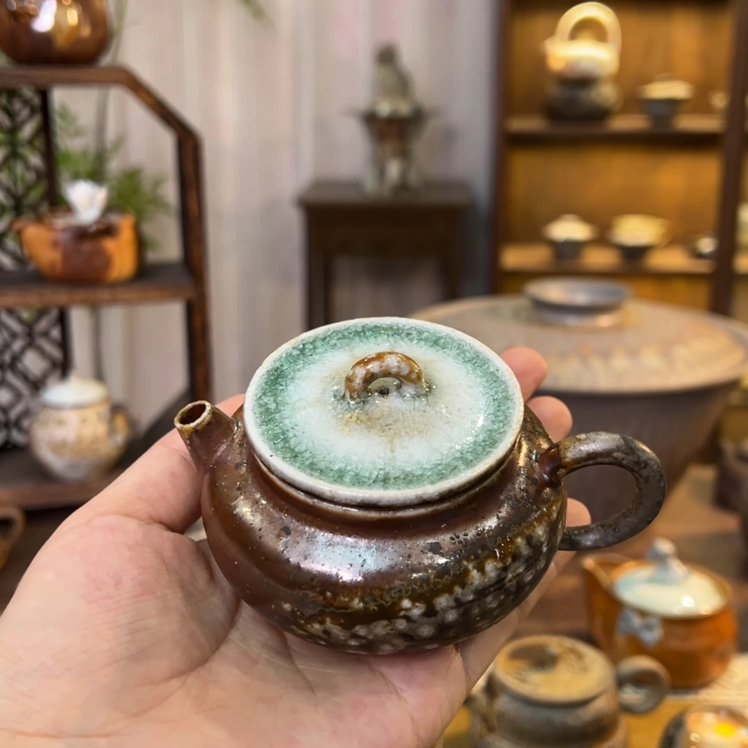 不染柴烧精品手工壶