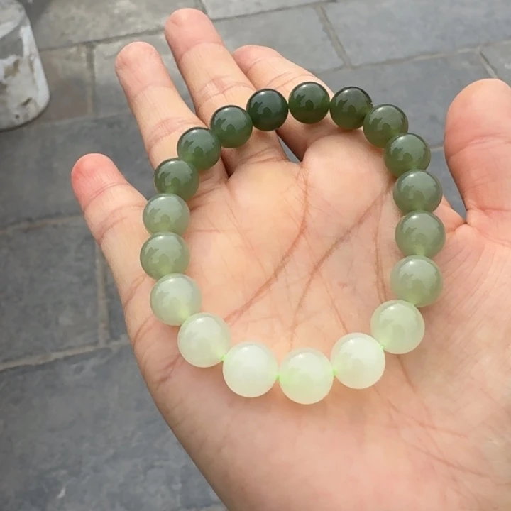 和田玉未镶嵌颈饰渐变手串帅弟弟多样性拍一发一