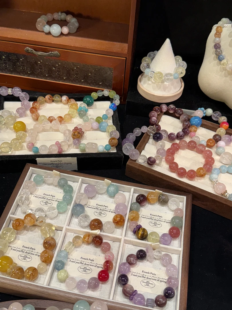 直播拍手工手链项链长串叠串珠女款手串多样性发一