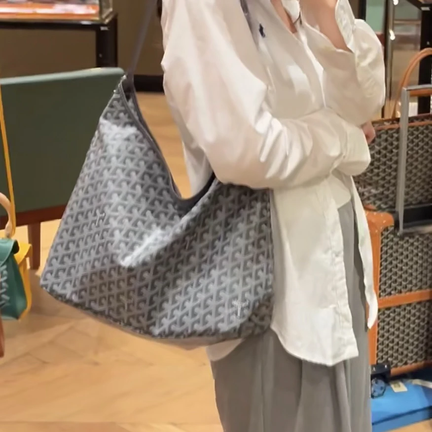未使用 Goyard 【兔子姐姐】 手工老花满logo单肩hobo包