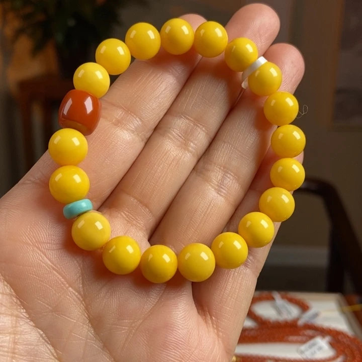琥珀手链未镶嵌蜜蜡手串9
