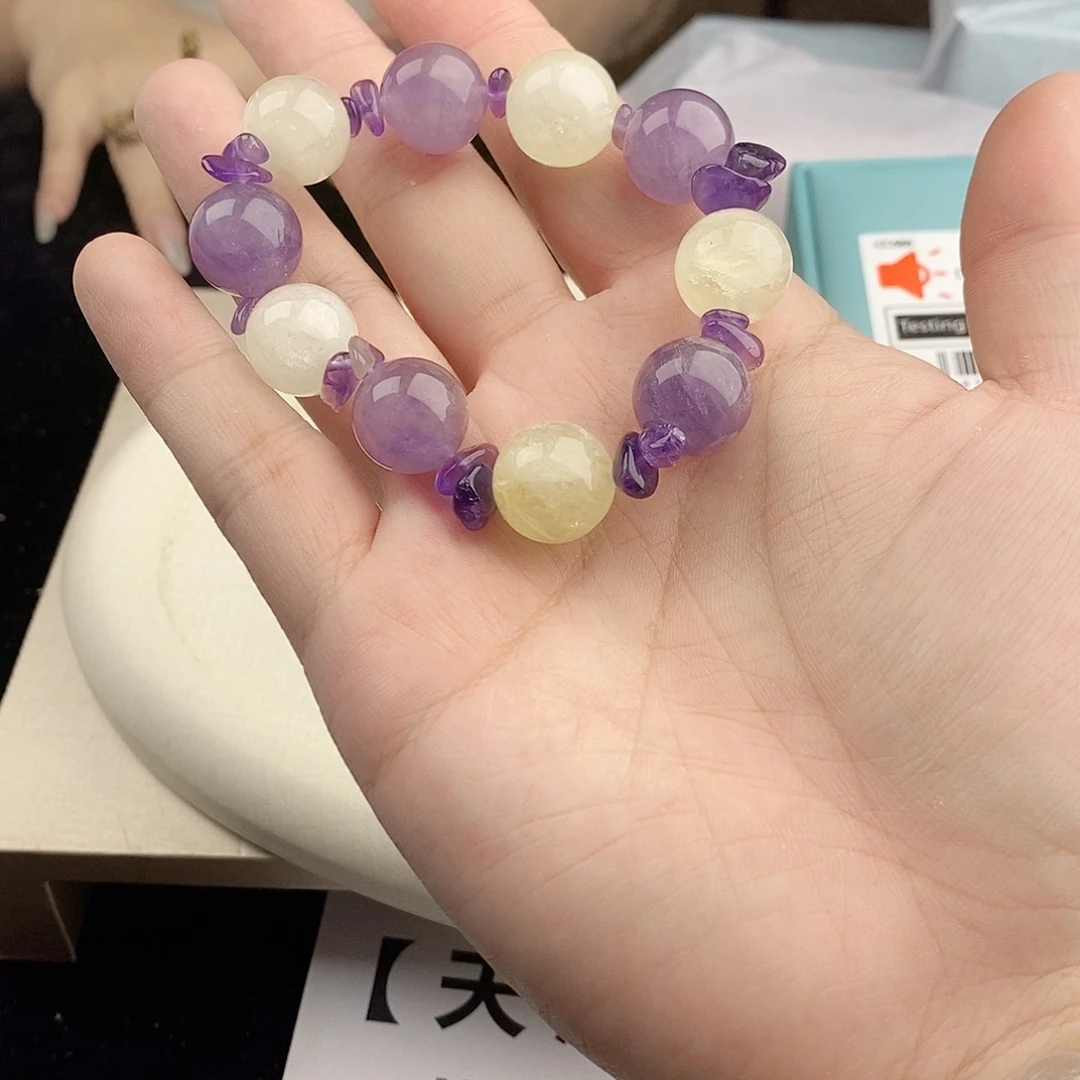 银S925镀金镶嵌手链水晶