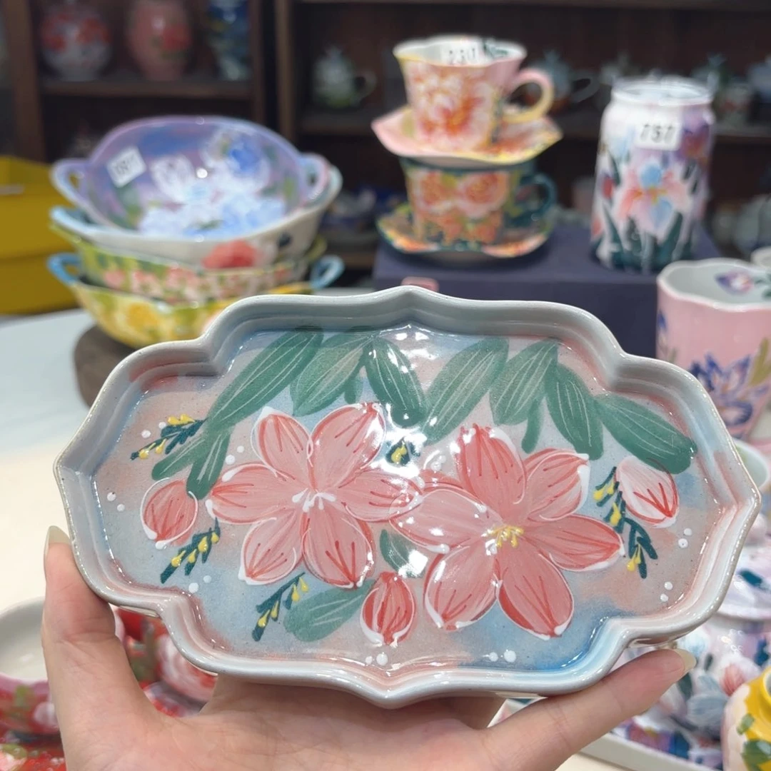 景德镇手绘高温釉下彩陶瓷茶具