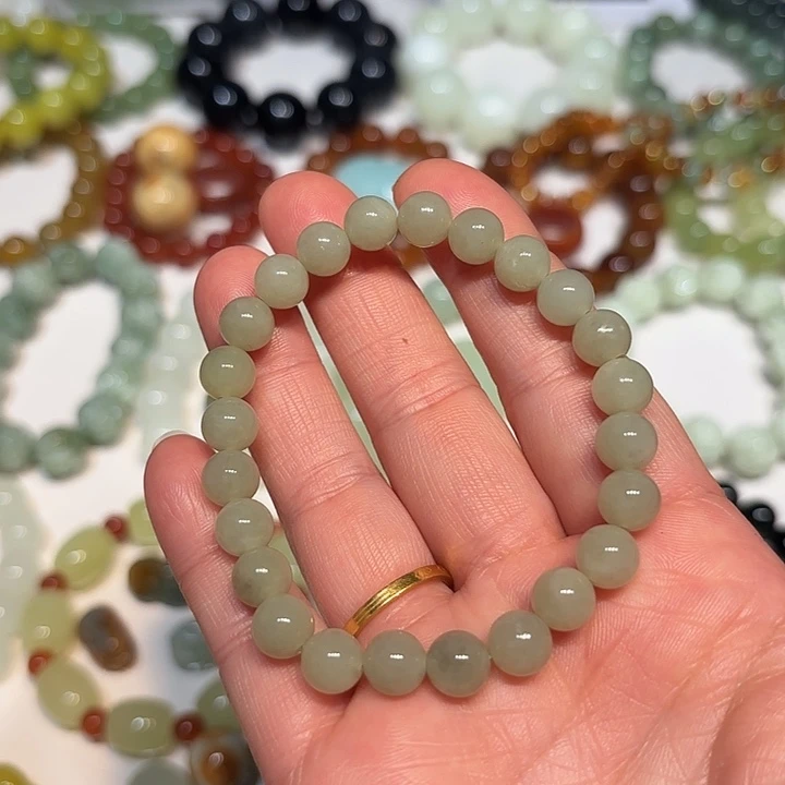 蛇纹石玉未镶嵌手串