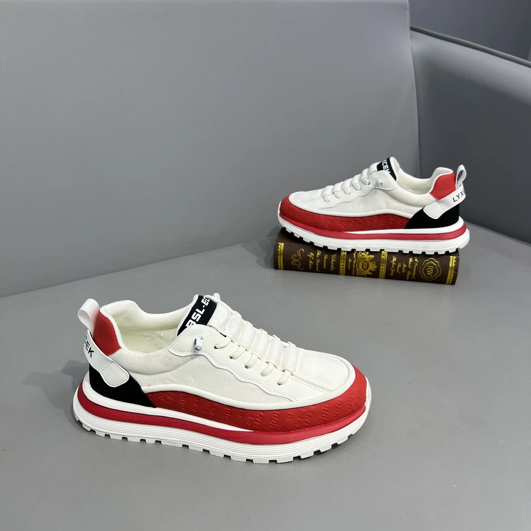 时尚休闲鞋春夏厚底春季夏季鞋子低帮男士阿甘鞋软底透气植鞣时尚