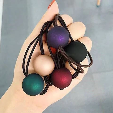磨砂球扎头发橡皮筋发圈发绳头绳韩式小清新头发饰简约马尾森女系