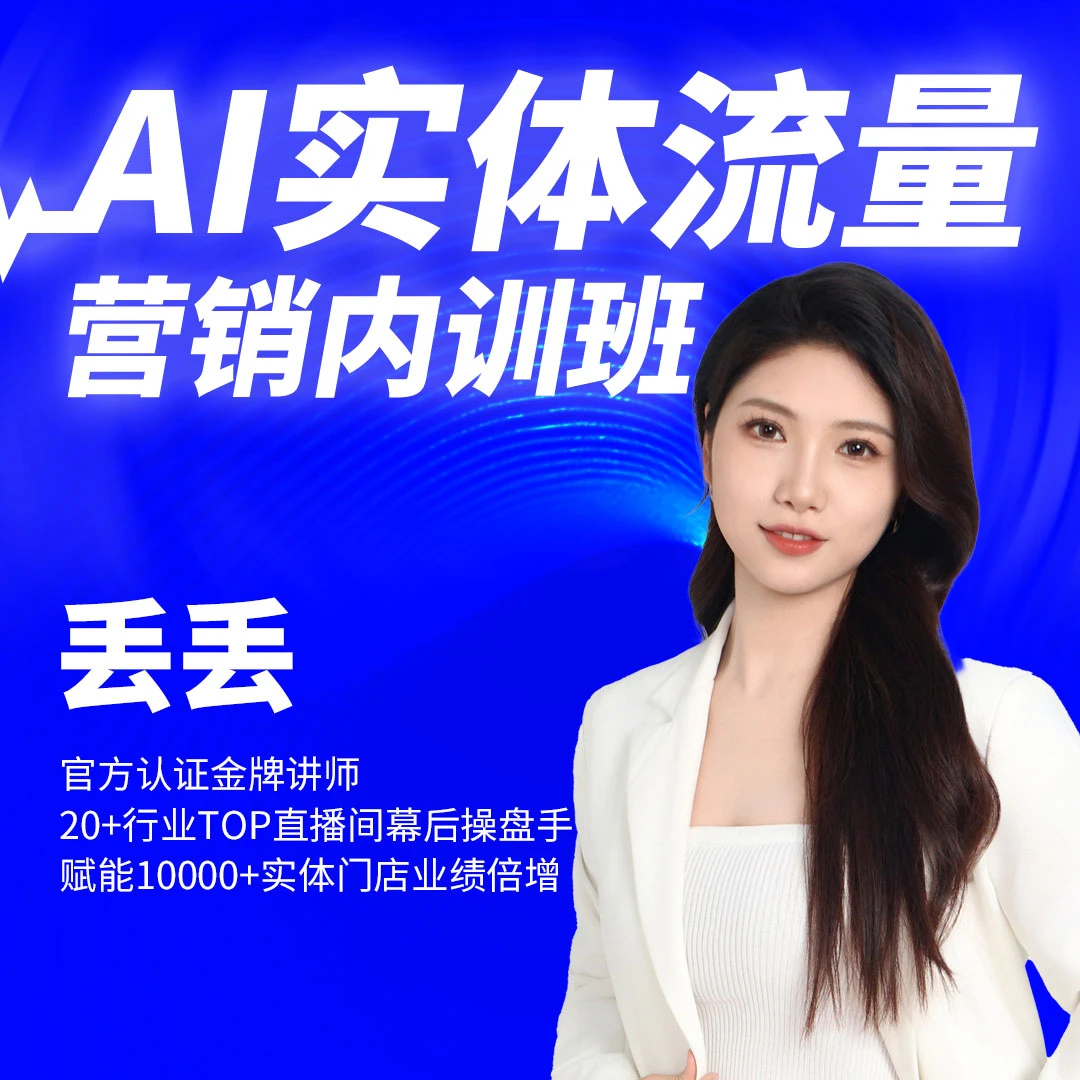 AI实体流量营销内训班--丢丢
