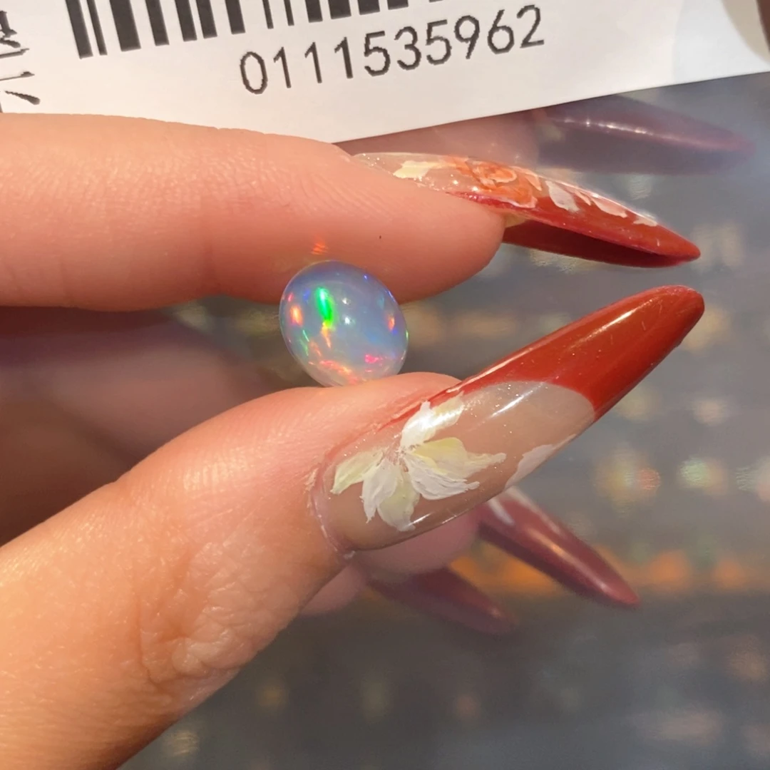 欧泊裸石定制银S925镶嵌起**星