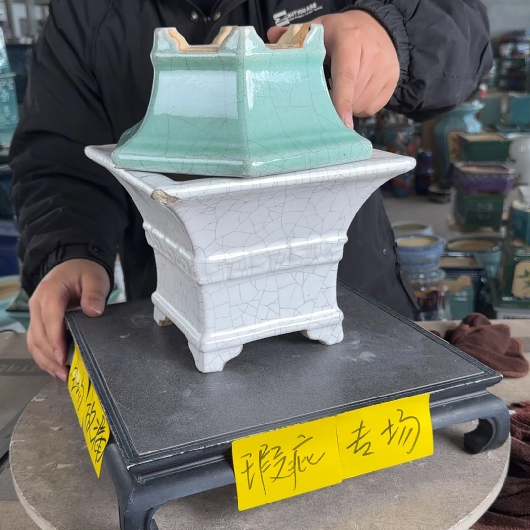 陶。一风堂石湾花盆 瑕疵