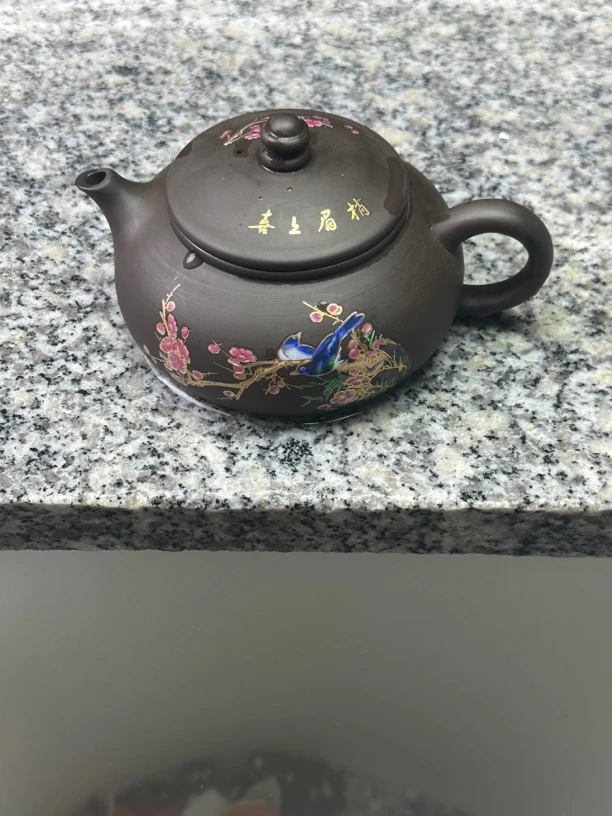 原矿紫砂寒江喜上眉梢紫砂壶