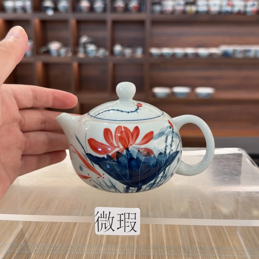 微瑕釉下彩纯手绘
