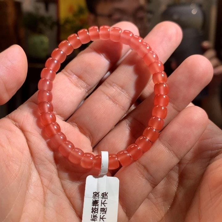 未镶嵌手串南红玛瑙保山小庄冰粉直切7mm