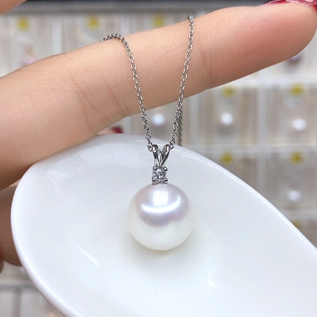 颈饰合金淡水珍珠