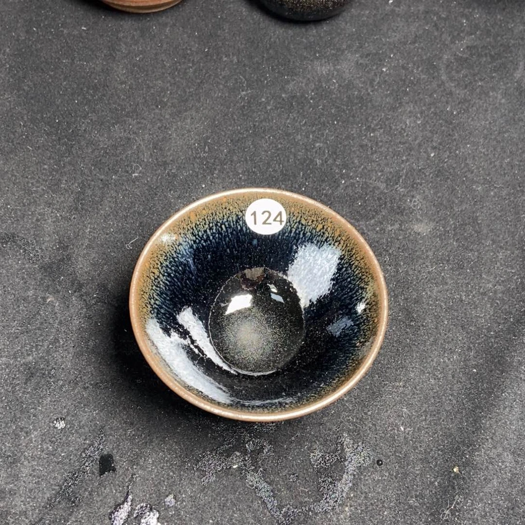 茶盏建窑建盏龙窑柴烧124