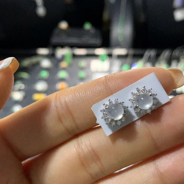 翡翠银S925镶嵌戒指