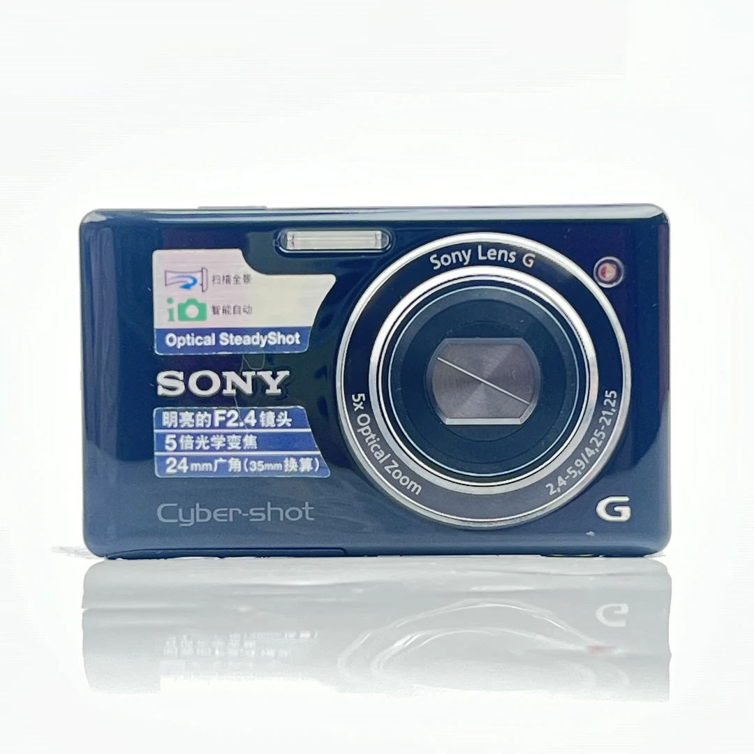 95新 Sony/索尼 w390黑色1410万像素5倍变焦复古ccd数码相机