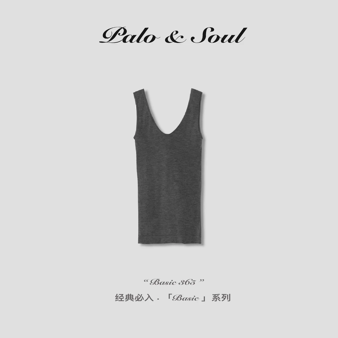 【SSS买手店】PALO&SOUL“经典必入”日日穿奶油背心.舒适生活.带胸垫