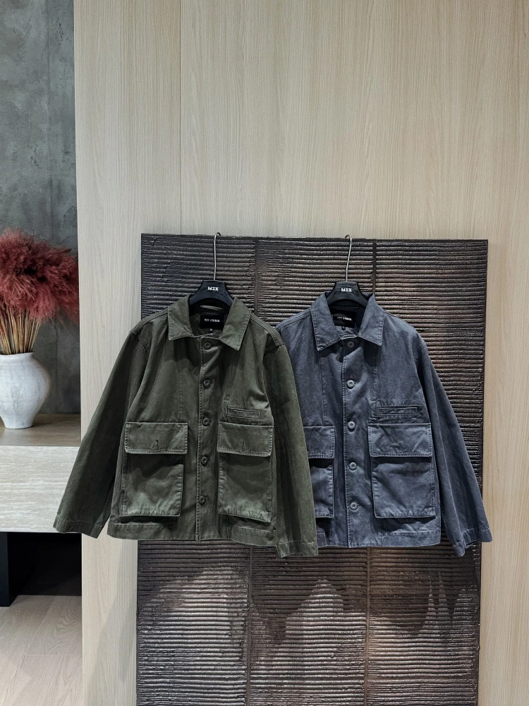 MZX 秋季纯棉设计感立体口袋外套上衣 WT9172-C