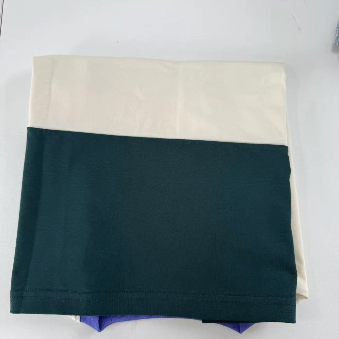 儿童小虎圆点拼短袖夏季