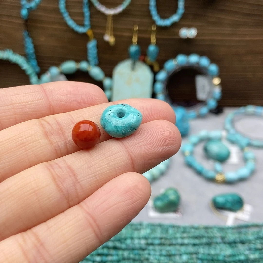 南红玛瑙未镶嵌扣子