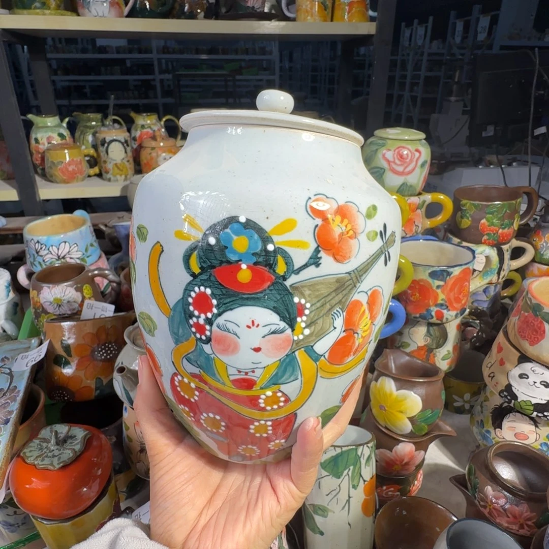 景德镇手工陶瓷釉下彩紫砂正品105